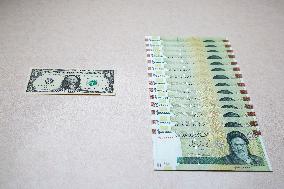 Illustration - Iranian Rial vs US Dollar A Currency in Crisis