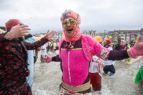Bain des Givres At New Years Day Swim - Dunkirk