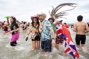 Bain des Givres At New Years Day Swim - Dunkirk