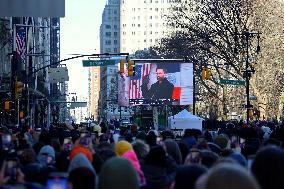 Inauguration of Mayor-Elect Zohran Mamdani - NYC