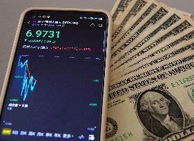 Offshore RMB Against US Dollar Exchange Rate