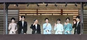 New Year greeting event at Japan's Imperial Palace