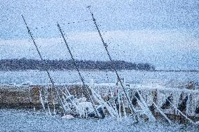 The aftermath of the storm