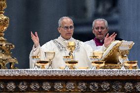 Pope Leo XIV Celebrates New Year's Day Mass - Vatican