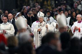 Pope Leo XIV Celebrates New Year's Day Mass - Vatican