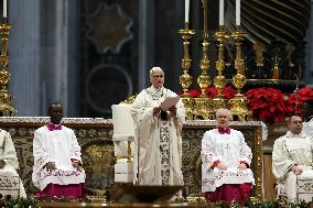 Pope Leo XIV Celebrates New Year's Day Mass - Vatican