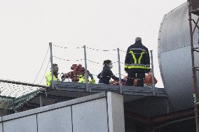 Victims of The Crans-Montana Fire Arrive by Helicopter - Milan