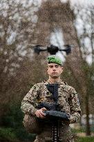 French army drone pilot - Paris