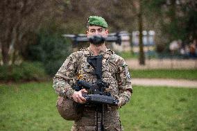 French army drone pilot - Paris