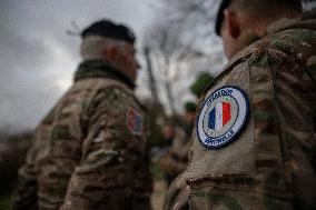 Sentinelle mission in front of the Eiffel Tower in Paris