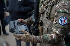 Sentinelle mission in front of the Eiffel Tower in Paris