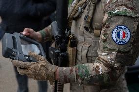 Sentinelle mission in front of the Eiffel Tower in Paris