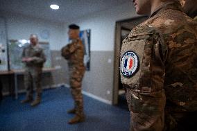 Sentinelle mission in front of the Eiffel Tower in Paris