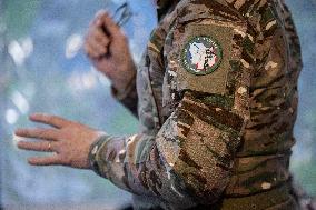 Sentinelle mission in front of the Eiffel Tower in Paris