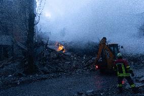 Russian Forces Strike Residential Areas Of Kharkiv - Ukraine