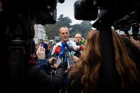 Press briefing about Crans fire victims at Niguarda Hospital in Milan
