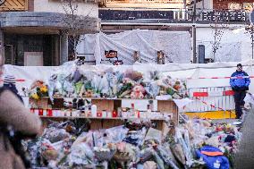 Flowers Brought Near the Le Constellation Bar - Crans-Montana