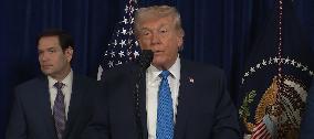 US President Donald Trump Holding A Press Conference On Capture Of Maduro - Palm Beach