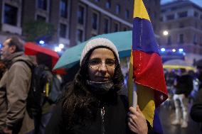 Rome Protests Against US Capture Of Maduro - Italy