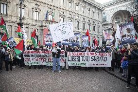Rally For The Release Of Palestinian Prisioners - Milan
