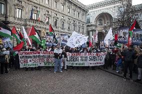 Rally For The Release Of Palestinian Prisioners - Milan