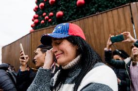 Venezuelans Abroad Celebrate US Capture Of Maduro - Madrid