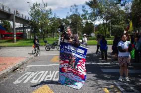 Venezuela Crisis Demonstrations in Colombia