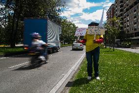Venezuela Crisis Demonstrations in Colombia