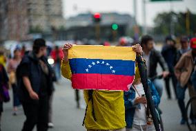Venezuela Crisis Demonstrations in Colombia