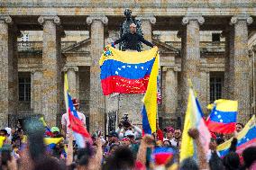 Venezuela Crisis Demonstrations in Colombia