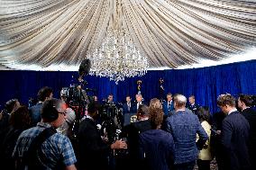 Donald Trump at news conference at the Mar-a-Lago Club in Palm Beach