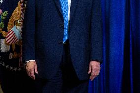 Donald Trump at news conference at the Mar-a-Lago Club in Palm Beach