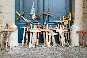 Action By The Inter-Union Group Of Farmers In Toulouse