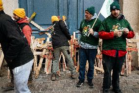 Action By The Inter-Union Group Of Farmers In Toulouse