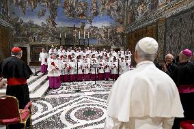 Pope Leo XIV At A Concert In The Sistine Chapel - Vatican