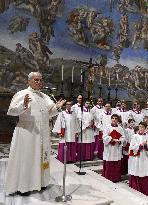 Pope Leo XIV At A Concert In The Sistine Chapel - Vatican