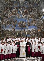 Pope Leo XIV At A Concert In The Sistine Chapel - Vatican