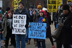 Protest Outside Of White House Against U.S. Military Strike On Venezuela - Washington