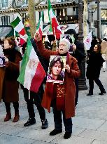 Demo to support Resistance Fighters of Iran in Paris