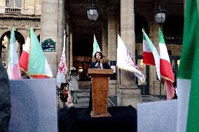 Demo to support Resistance Fighters of Iran in Paris