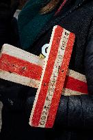 Farmers procession through the streets of Toulouse