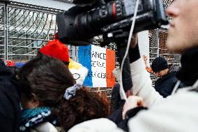 Farmers procession through the streets of Toulouse
