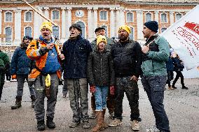 Action By The Inter-Union Group Of Farmers In Toulouse