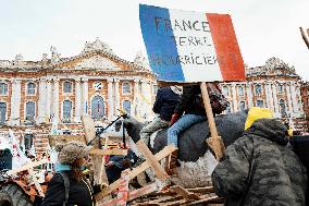 Action By The Inter-Union Group Of Farmers In Toulouse