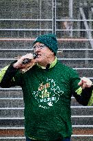 Farmers procession through the streets of Toulouse