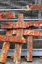 Farmers procession through the streets of Toulouse