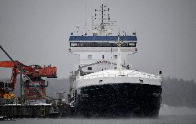 Cable break in the Gulf of Finland - Fitburg ship