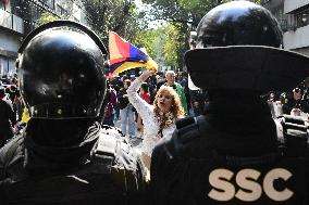 Protests Against US Capture Of Maduro - Mexico