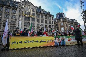Gathering for Iran in Amsterdam