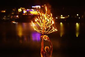 Maha Aarti Prayer On Paush Purnima - India